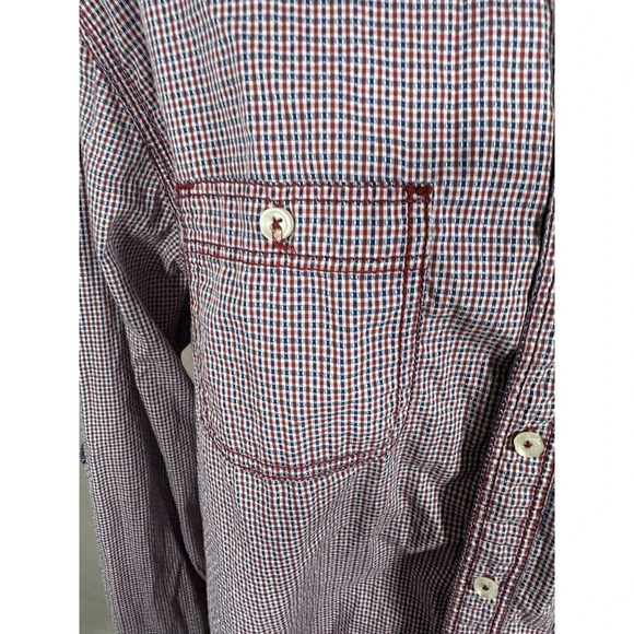Bundle of 2 - 2 Button Down Shirts, 100% Cotton 100% Silk Size Large - Picture 2 of 15
